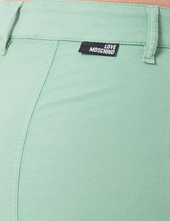 Productafbeelding Love Moschino Gefärbte Caprihose in Stretch-Baumwoll-Leinen-Mischung (38)