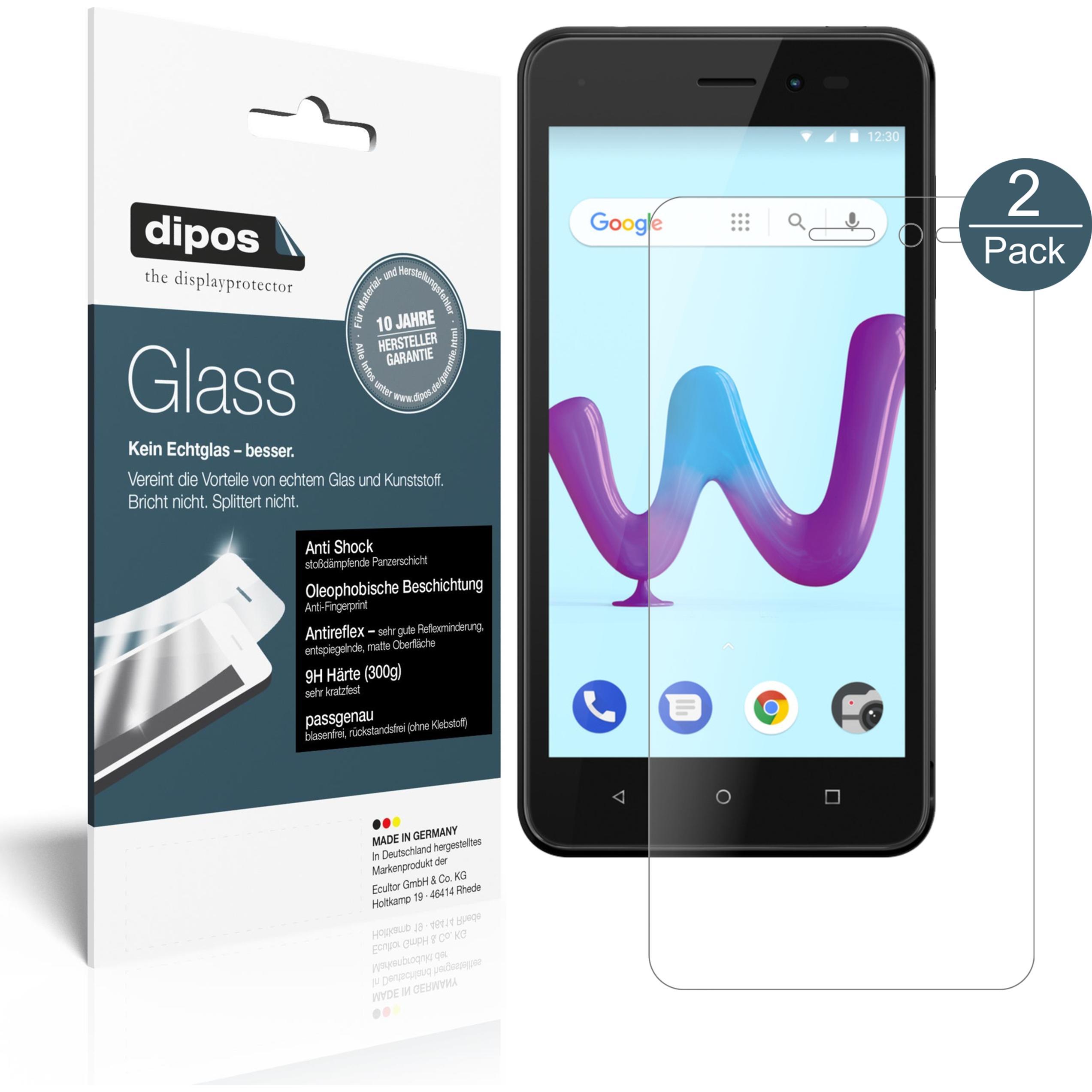Dipos Displayschutz Anti-Shock (1 Stück, Wiko Sunny 3), Smartphone Schutzfolie, Transparent