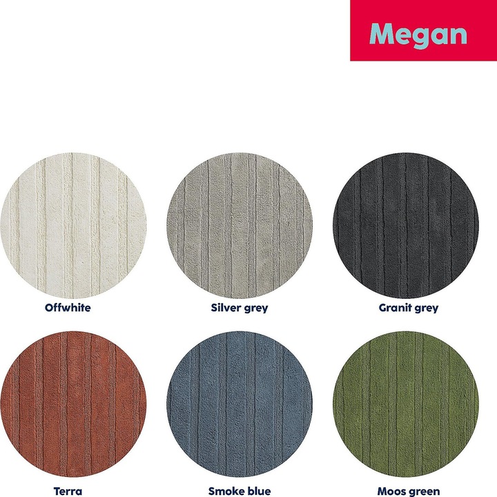 Actual product image Kela Bathmat Megan granit grey (100 x 60 cm)