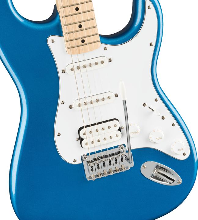 Immagine prodotto Fender Chitarra elettrica Affinity Series Stratocaster HSS Pack MN Lake Placid Blue starterset (Set di chitarre elettriche, Soffitto: Pioppo, Collo: Acero, Tastiera: Acero)