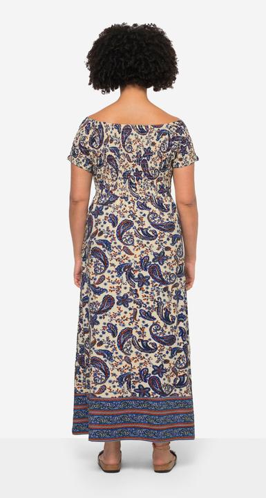 Produktbild Angel of Style Jersey-Maxikleid, A-Linie, Paisleydruck, gesmokte Büste, Halbarm (48)