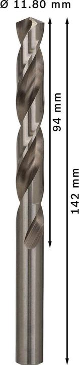 Immagine prodotto Bosch Professional Zubehör Trapano PRO Metal HSS-G, 11,8 x 94 x 142 mm (11,8 mm)