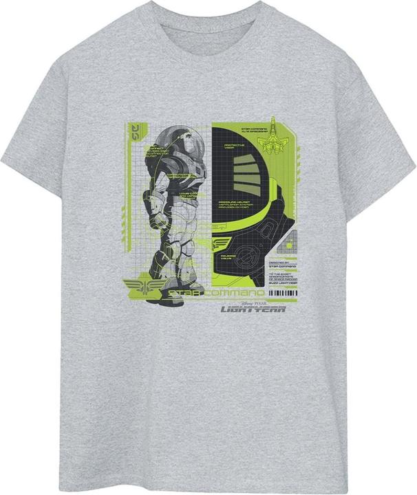 Immagine prodotto Disney Lightyear Buzz Tech Panel Maglietta Ampia Donna (3XL)