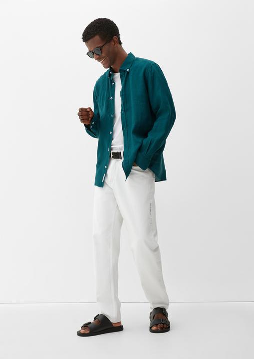 Immagine prodotto s.Oliver Hemd Leinenhemd mit Button-Down-Kragen (XXL)