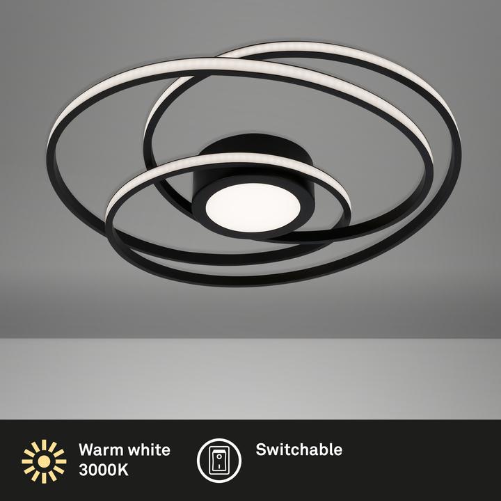 Produktbild Briloner LED Deckenleuchte, schwarz, LED/26W (3200 lm)