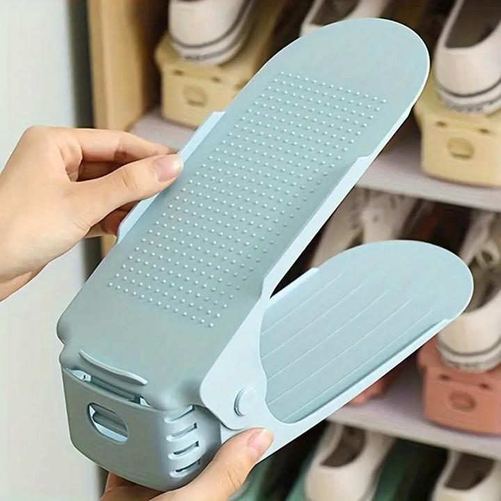 Produktbild ASMI 4 Stück Schuhstapler, Schuhaufbewahrung, Schuhfach Light Blue