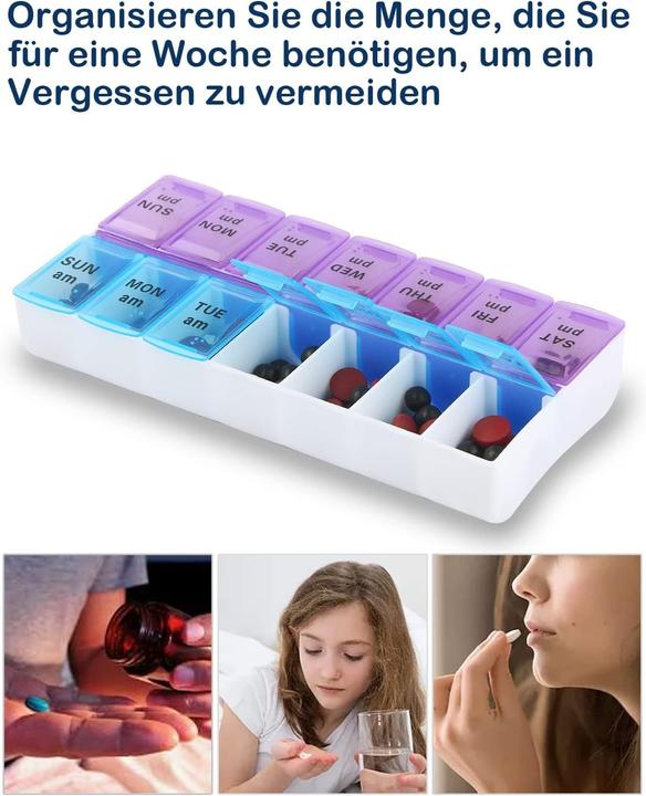 Actual product image Cbx Tablet box 7 days - morning and evening