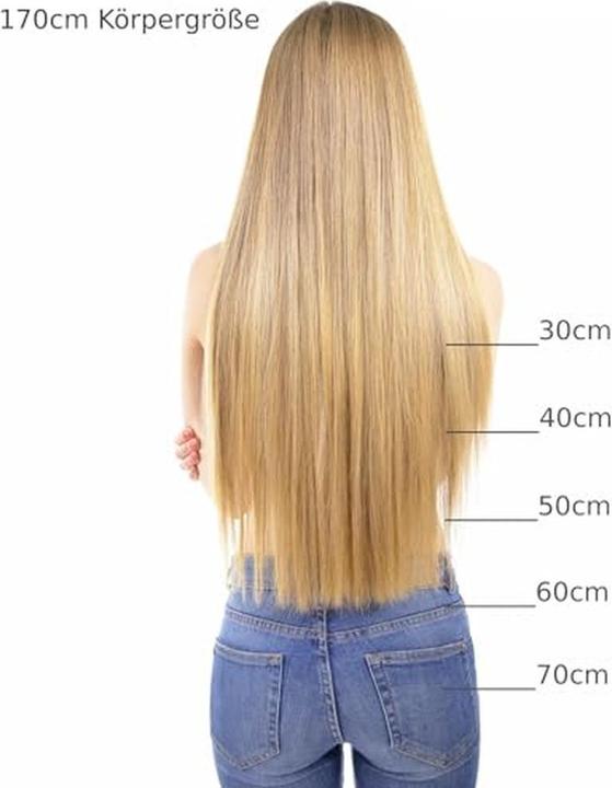 Immagine prodotto Hair2heart Real Hair Weft Extensions Wavy Extensions 60 cm 100 g Dark Blonde (14 biondo scuro, 60 cm)