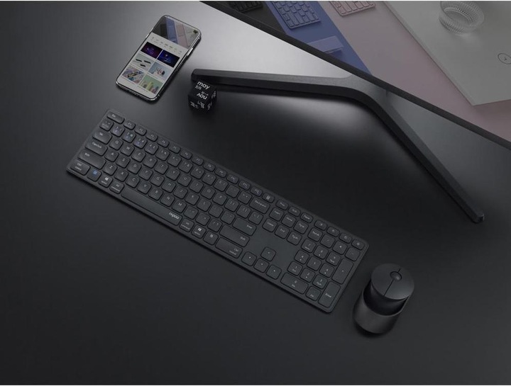 Actual product image Rapoo 9850M DE-Layout, dunkelgrau (DE, Wireless)
