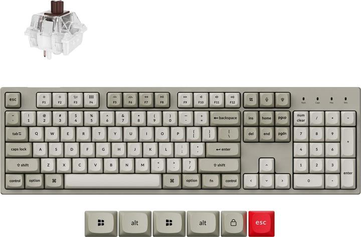 Produktbild Keychron C2 Pro 8K (Eng. Int., Kabelgebunden)
