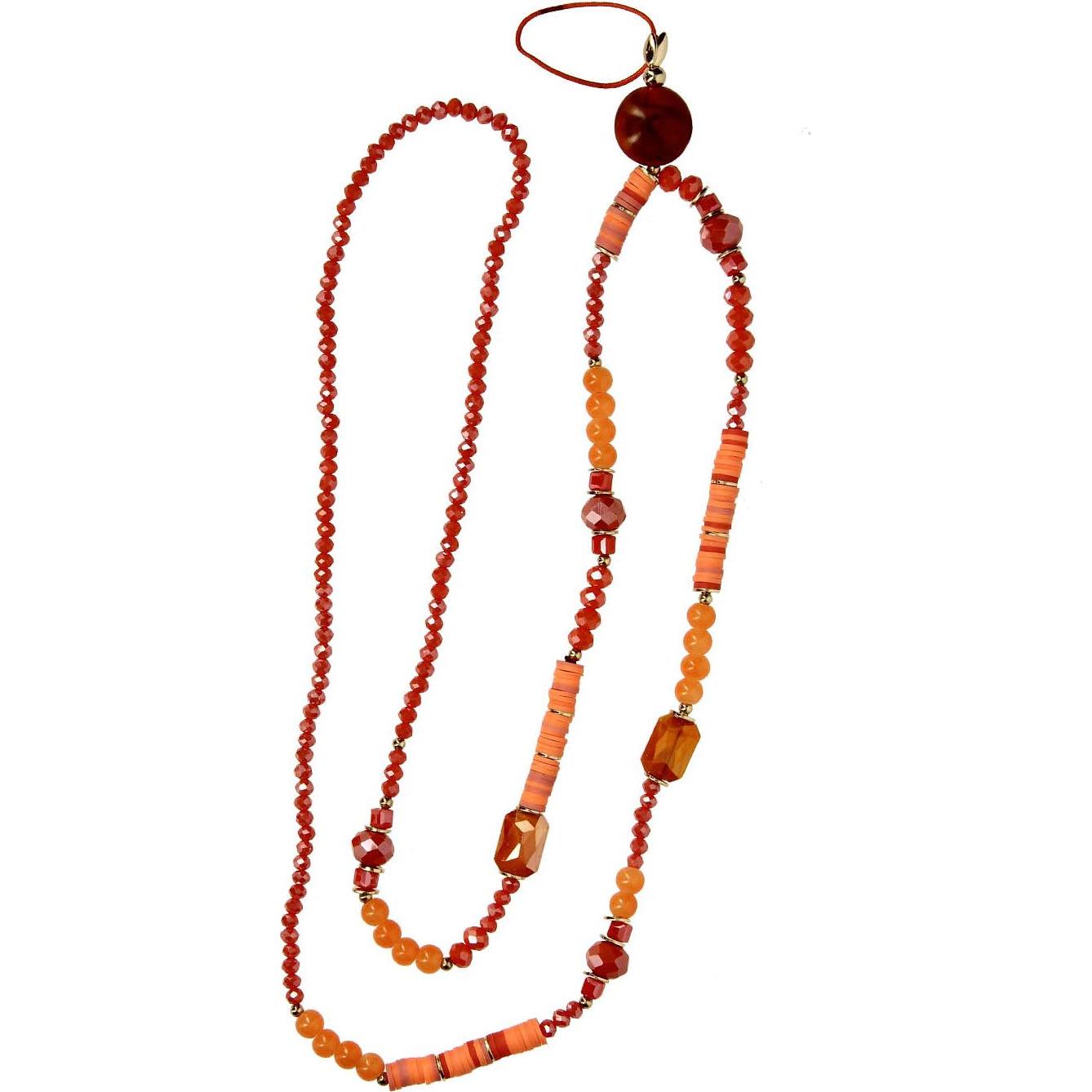 Thumbnail - Avizar Handykette Heishi Perlen, Handykette, Orange