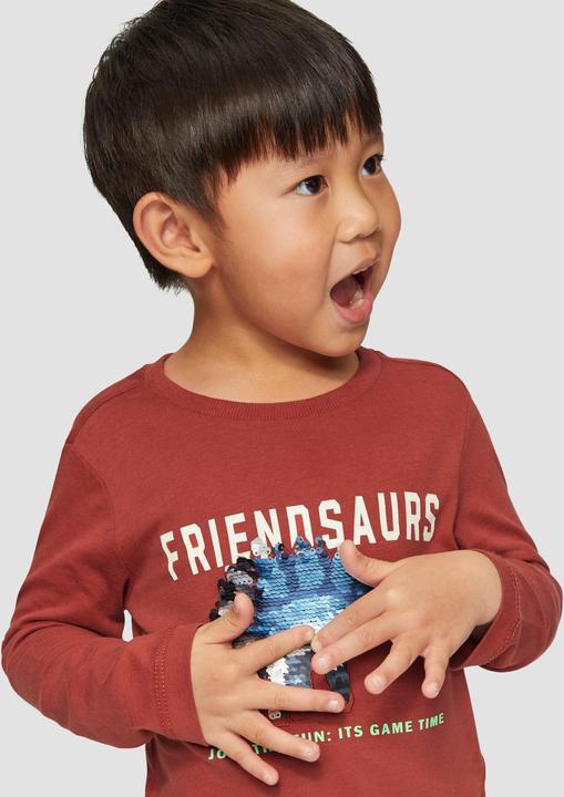 Actual product image S.Oliver T-Shirt Langarmshirt mit Wendepailletten (92)