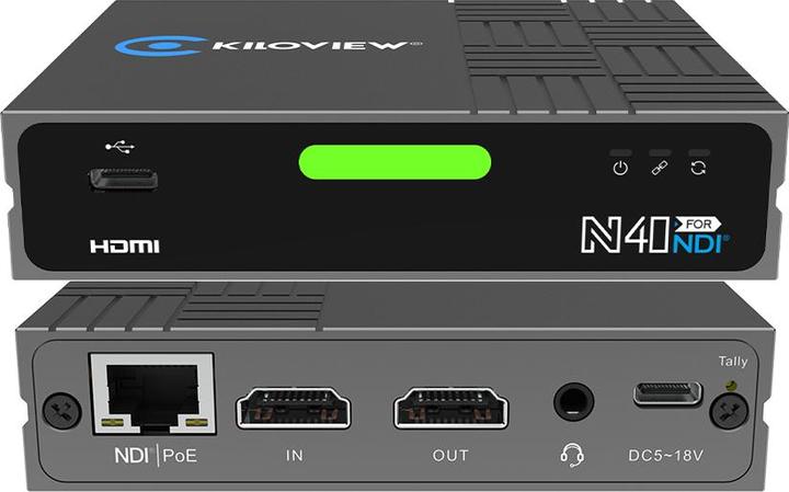 Image du produit Kiloview N40 (Encodeur/décodeur vidéo bidirectionnel UHD HDMI NDI)