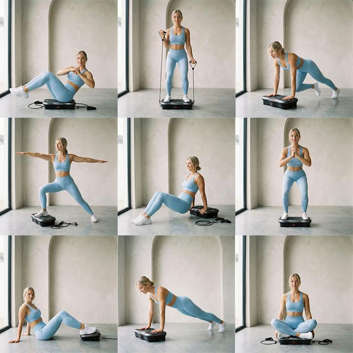 Actual product image InnovaGoods Vibrationsplattform mit Lautsprecher, Widerstandsbändern und Fernbedienung Vivflow