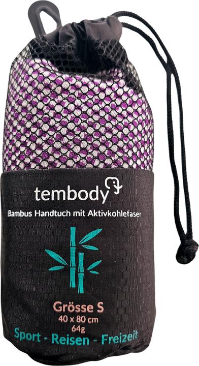 Image du produit Tembo Tembody Bambus Reisehandtuch Lila S (80 x 40 cm)