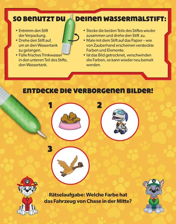 Produktbild PAW Patrol Wasserzauber - einfach mit Wasser malen!