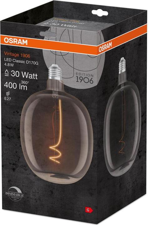 Produktbild Osram Vintage 1906 (E27, 4.80 W, 400 lm, 1 x, G)