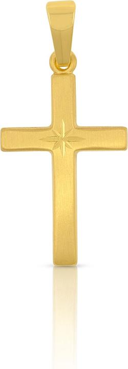 Image du produit Muau Pendant cross yellow gold 750, 26x12mm (Or jaune 750/18K)