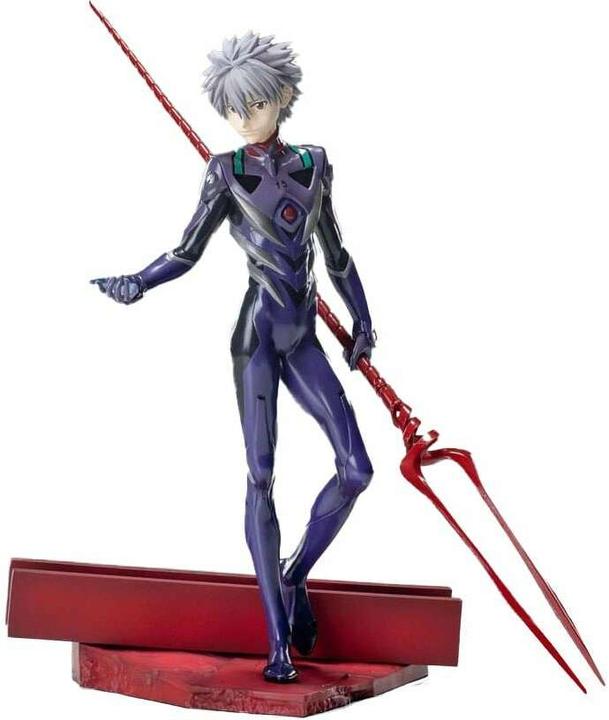 Actual product image Sega Evangelion: 3.0+1.0 Thrice Upon a Time Luminasta PVC Statue Kaworu Nagisa x Spear of Longinus 21 cm