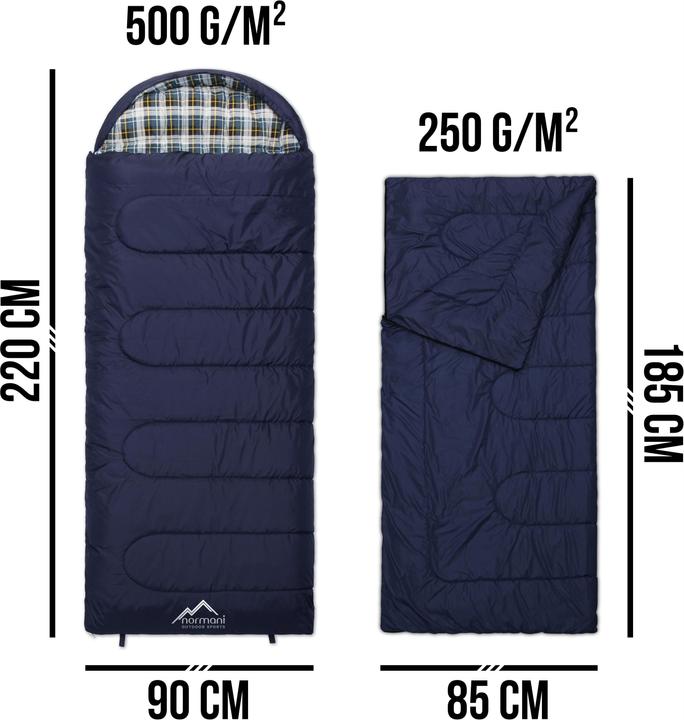 Actual product image Normani 4-in-1 sleeping bag Antarctica - 415 (220 cm)