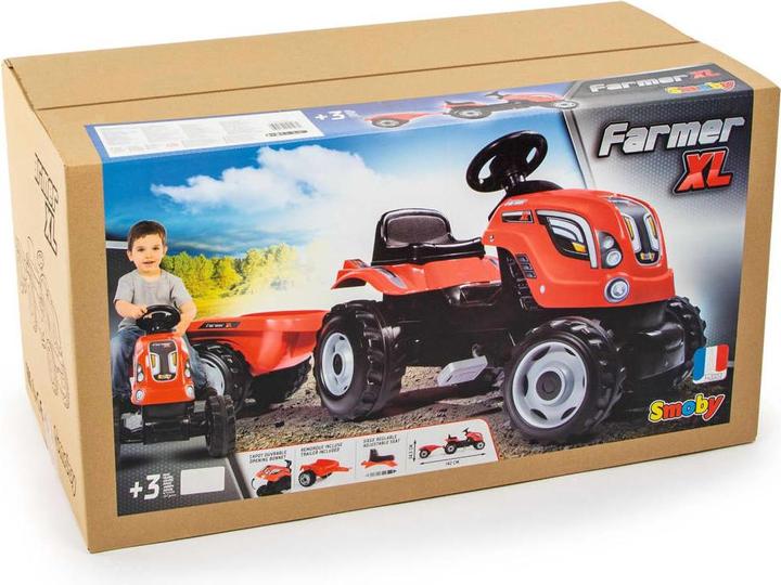 Image du produit Smoby Tracteur avec remorque-rouge