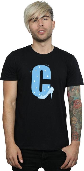 Actual product image Disney Mens Alphabet C Is For Cinderella T-Shirt (L)