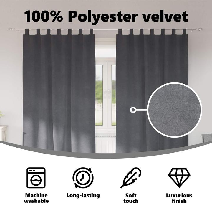 Actual product image vidaXL Verdunkelungsvorhänge (140 x 260 cm)