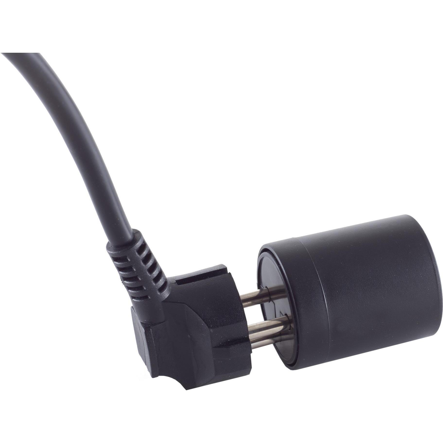 Shiverpeaks, Stromadapter, S/CONN maximum connectivity Fixadapter, Schweiz, CEE 7/7-SEV T12, schwarz
