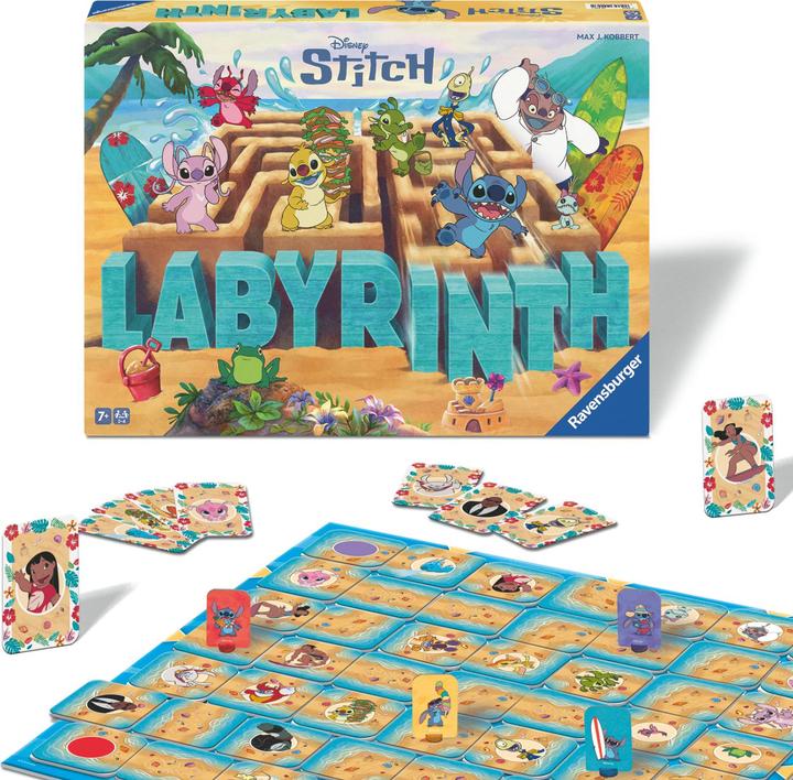 Image du produit Ravensburger Stitch Labyrinth - Gesellschaftsspiel & Brettspiel ab 7 Jahre (Allemand, Anglais, Espagnol, Français, Italien, Néerlandais, Portugais, 2 - 4 Joueur)
