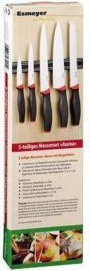 Produktbild Esmeyer Messerset AUREA Farbe: schwarz/rot Ausführung des Inhalts (Packung): 5 St./