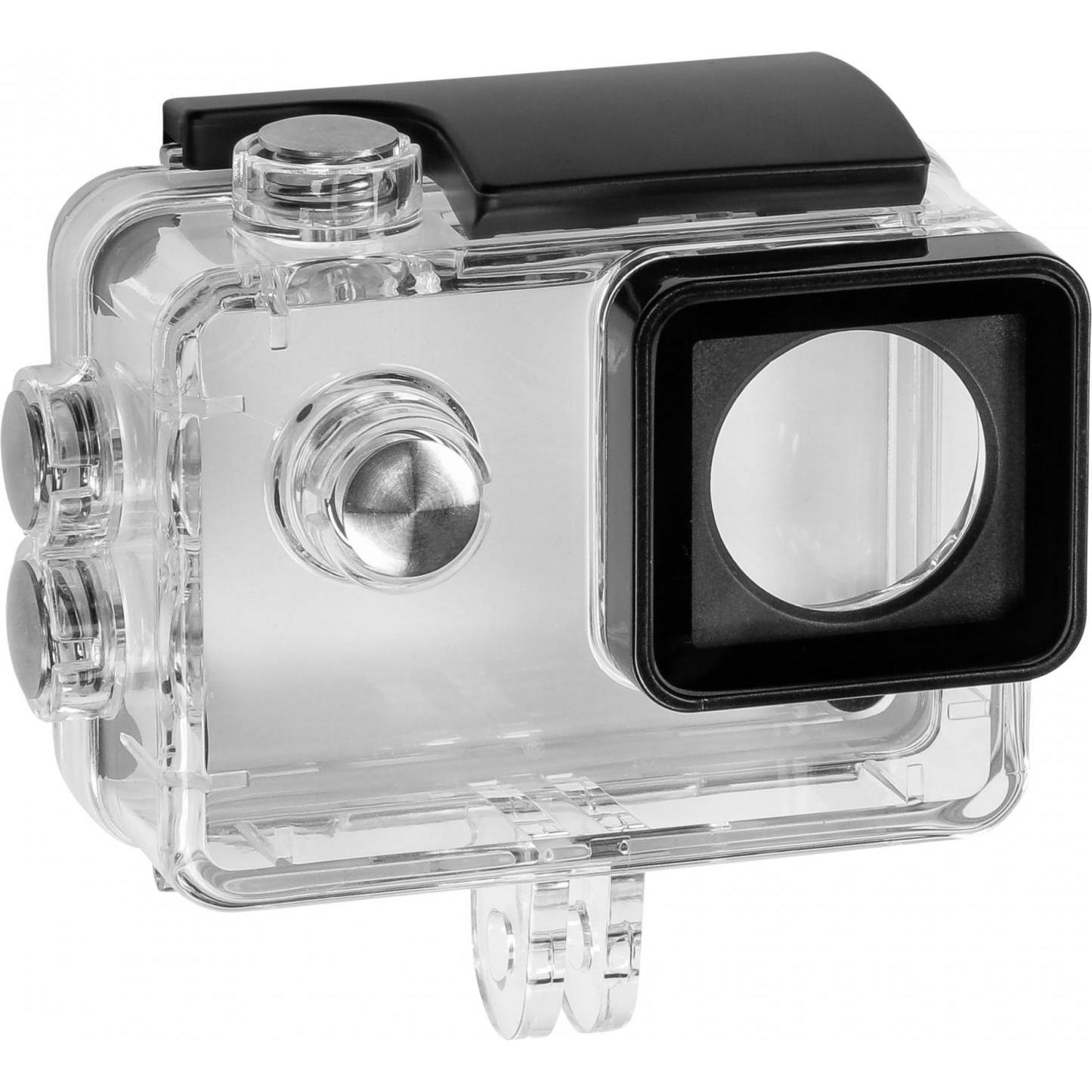 Easypix Custodia subacquea GoXtreme per Black Hawk+, Accessori action cam, Trasparente, Nero