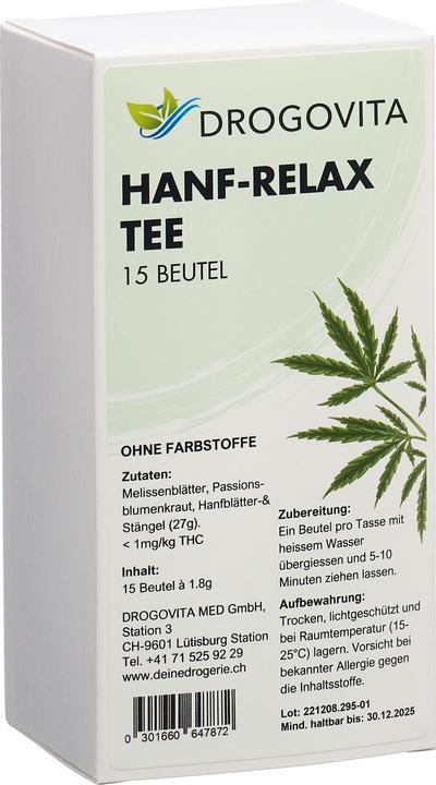 Produktbild Drogovita Hanf-Relax Tee Tees (27 g)