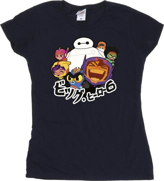 Disney Big Hero 6 Baymax Group Manga TShirt (XXL)