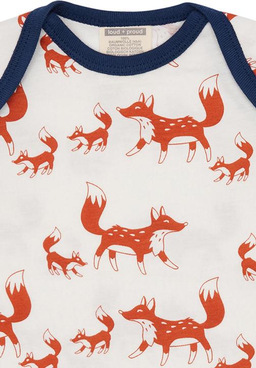 Produktbild loud + proud Shirt Druck Fuchs Terracotta (74)