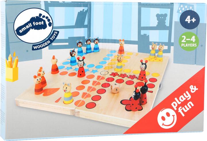Produktbild small foot Ludo Tiere (Deutsch, Englisch, Französisch, Italienisch, 2 - 4 Spieler)