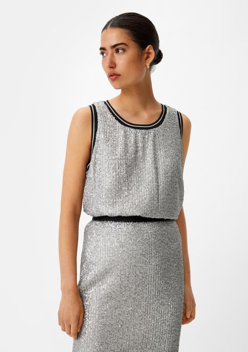 Actual product image Comma Bluse Blusentop mit Pailletten (44)