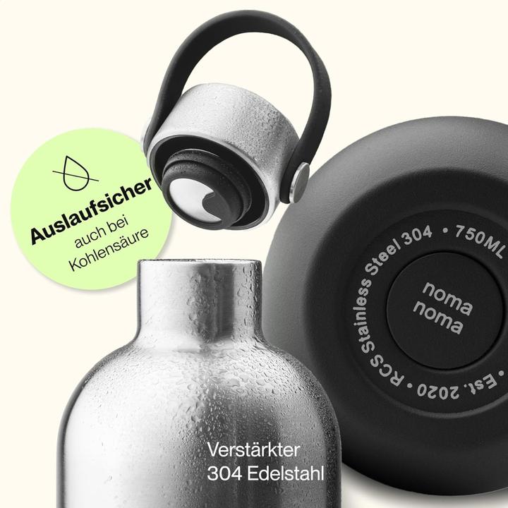 Image du produit noma noma Trinkflasche Edelstahl auslaufsicher 750ml Coffee Black (0.75 l)