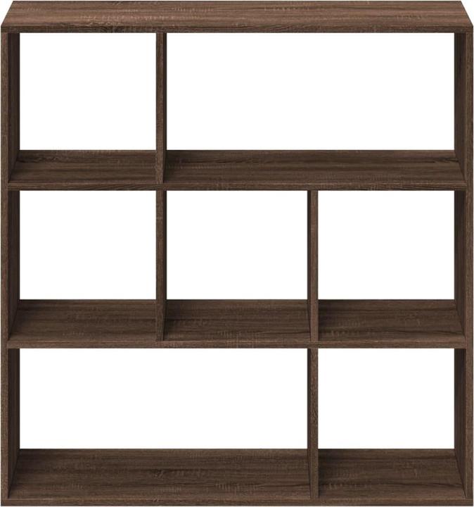 Produktbild vidaXL Raumteiler Bücherregal Standregal Büroregal Regal Braun Eichen-Optik (102 x 29 x 103.5 cm)
