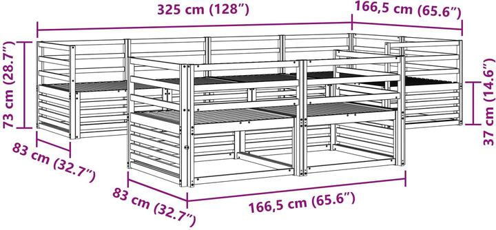 Produktbild vidaXL Outdoor-Sofa