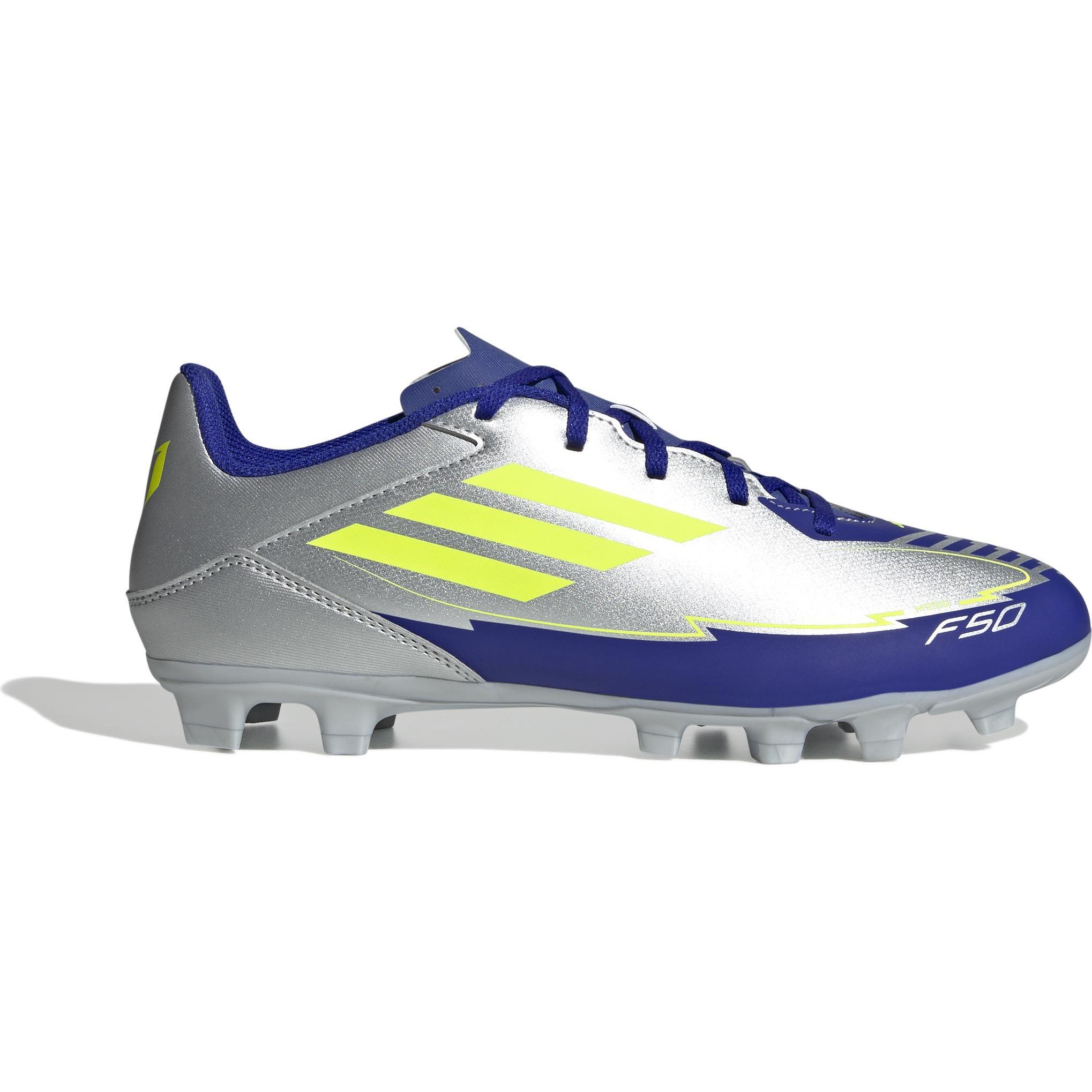 adidas, Fussballschuhe, F50 Club Messi FG/MG (44 2/3), Silber