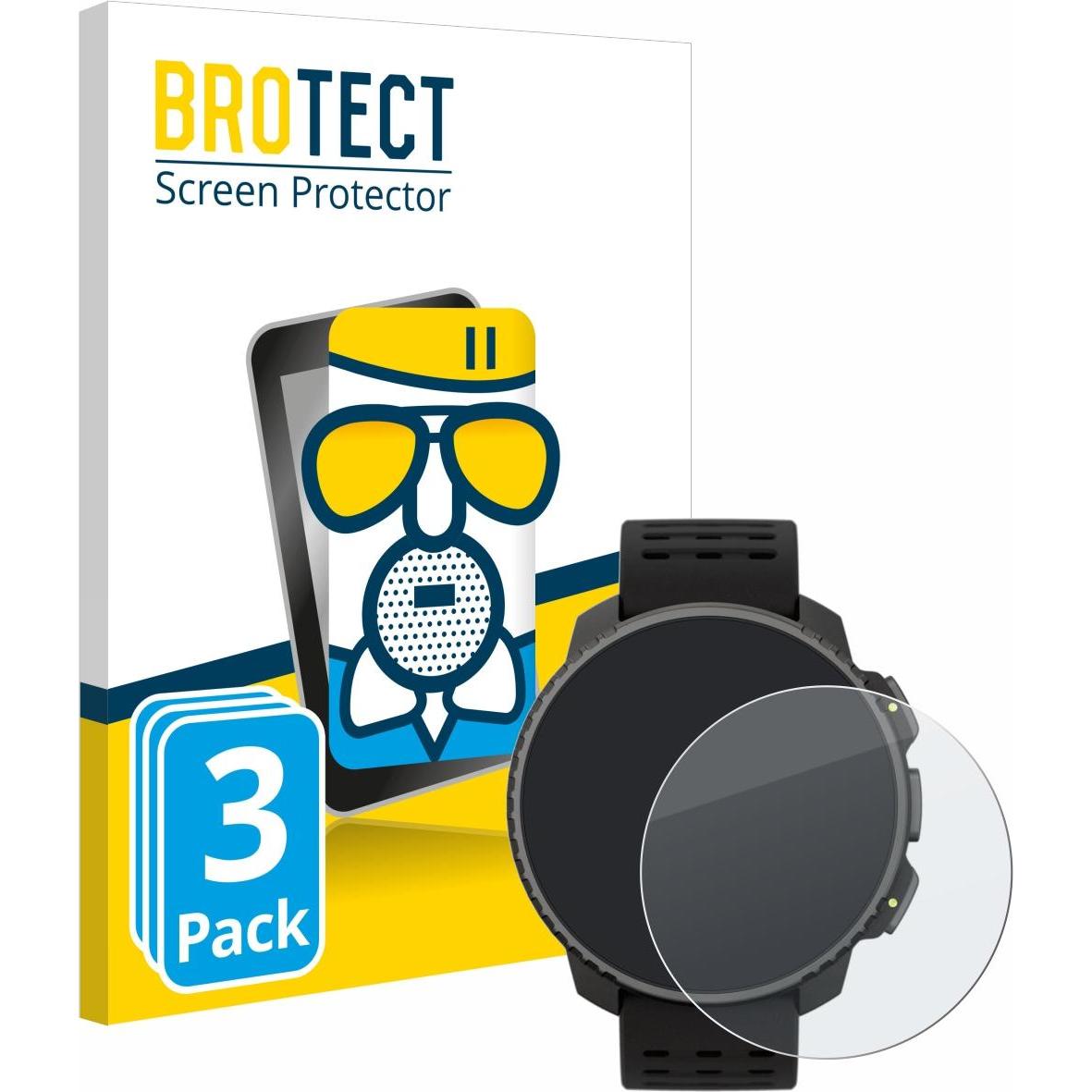 BROTECT AirGlass Panzerglasfolie Matt, Smartwatch Schutzfolie, Grau