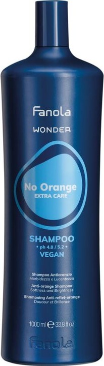 Actual product image Fanola No Orange Wonder Shampoo 1000 ml (1000 ml, Liquid shampoo)