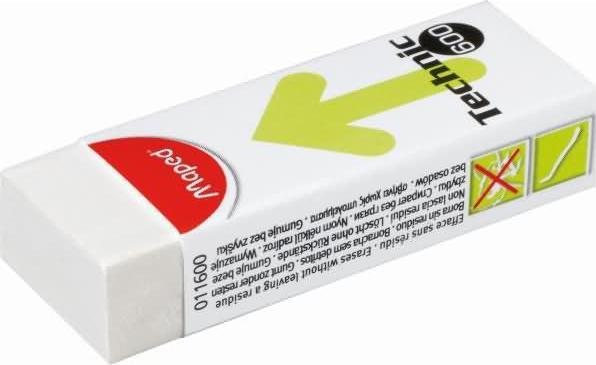 Image du produit Maped Gomme plastique Technic 600, blanche