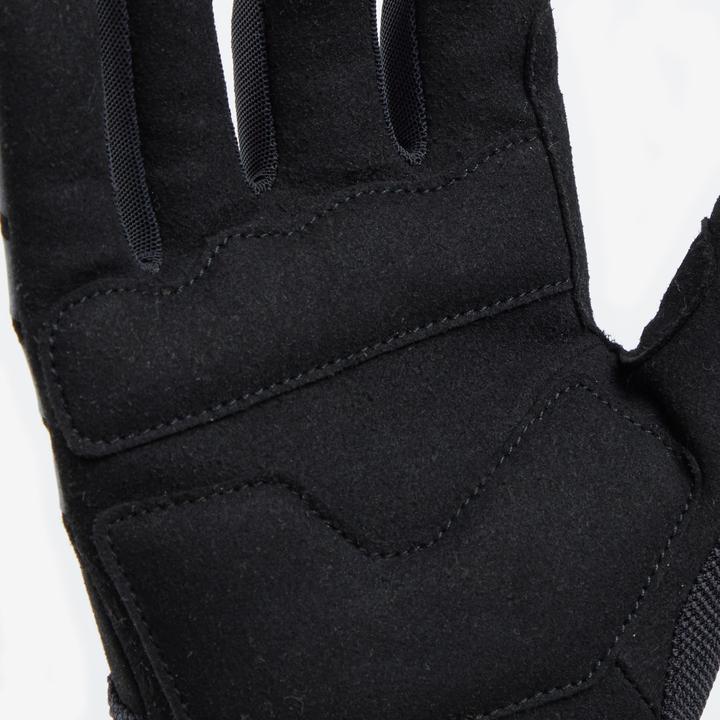 Actual product image Rockrider Kids cycling gloves long summer 8-14 years - black (10, 9)