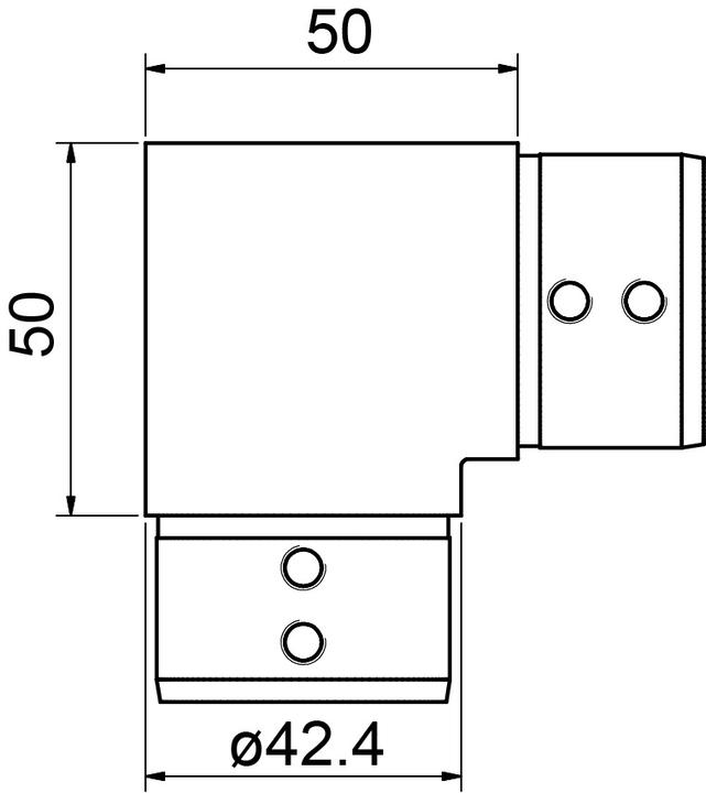 Image du produit Pauli+Sohn Ferrements d'assemblage Ø42,4mm,V2A (Acier inoxydable A2)