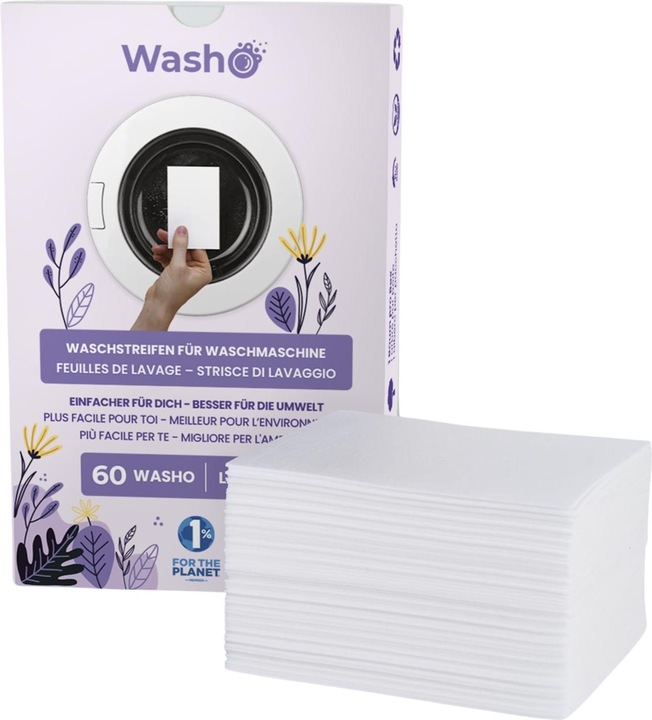 Actual product image Washo Washing strips (60 Washing cycles, Sheets)