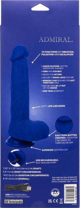 Image du produit Admiral Kapitn Vibromasseur Gode Réaliste Bleu