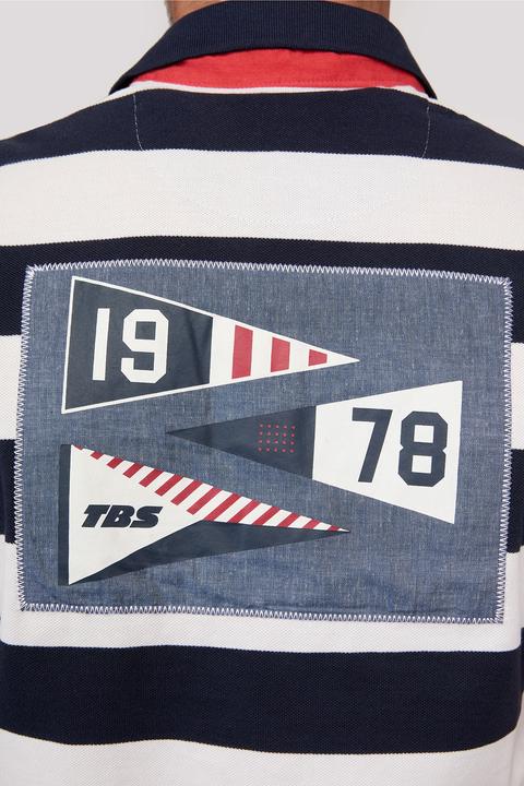 Produktbild TBS Streifenpoloshirt (L)