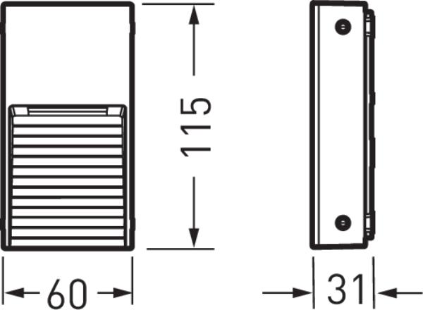 Actual product image Trilux TRIL LED recessed wall spotlight (133 lm)
