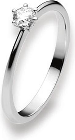 Produktbild Natsumi Schmuck Diamantring Weissgold 18K/750 0.20 ct H si (53, 750/18 K Gold)